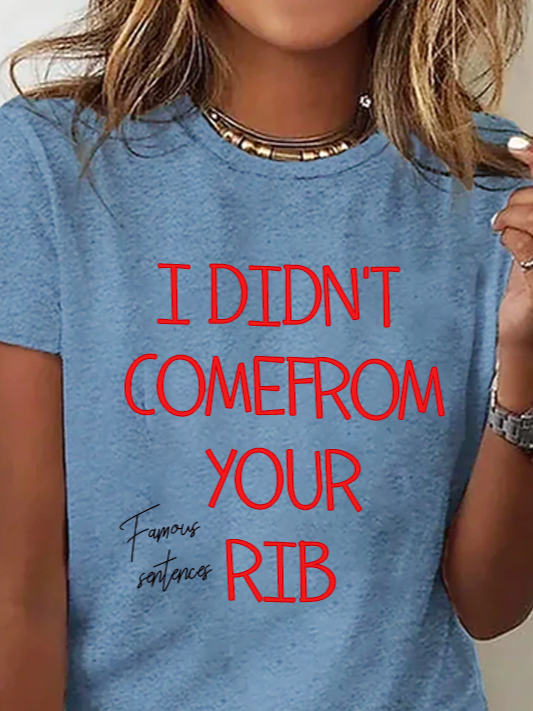 I DIDN'T COMEFROM YOUR RIB  Equality  Equality Day T-Shirt