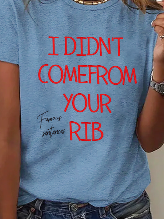 I DIDN'T COMEFROM YOUR RIB  Equality  Equality Day T-Shirt