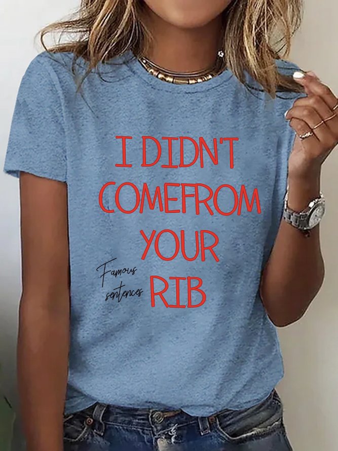 I DIDN'T COMEFROM YOUR RIB  Equality  Equality Day T-Shirt