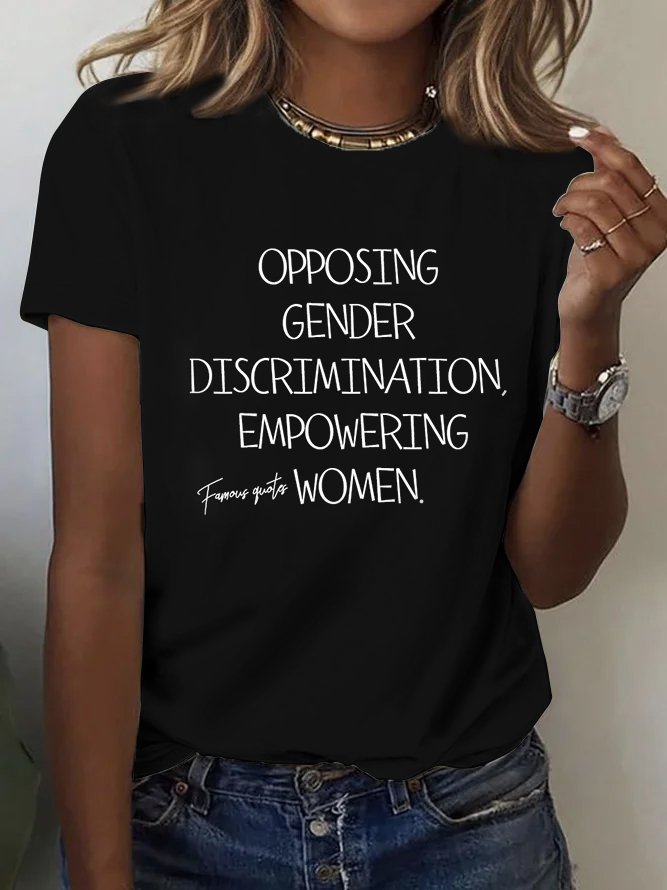 Opposing gender discrimination, empowering women Empowerment Equality Day T-Shirt