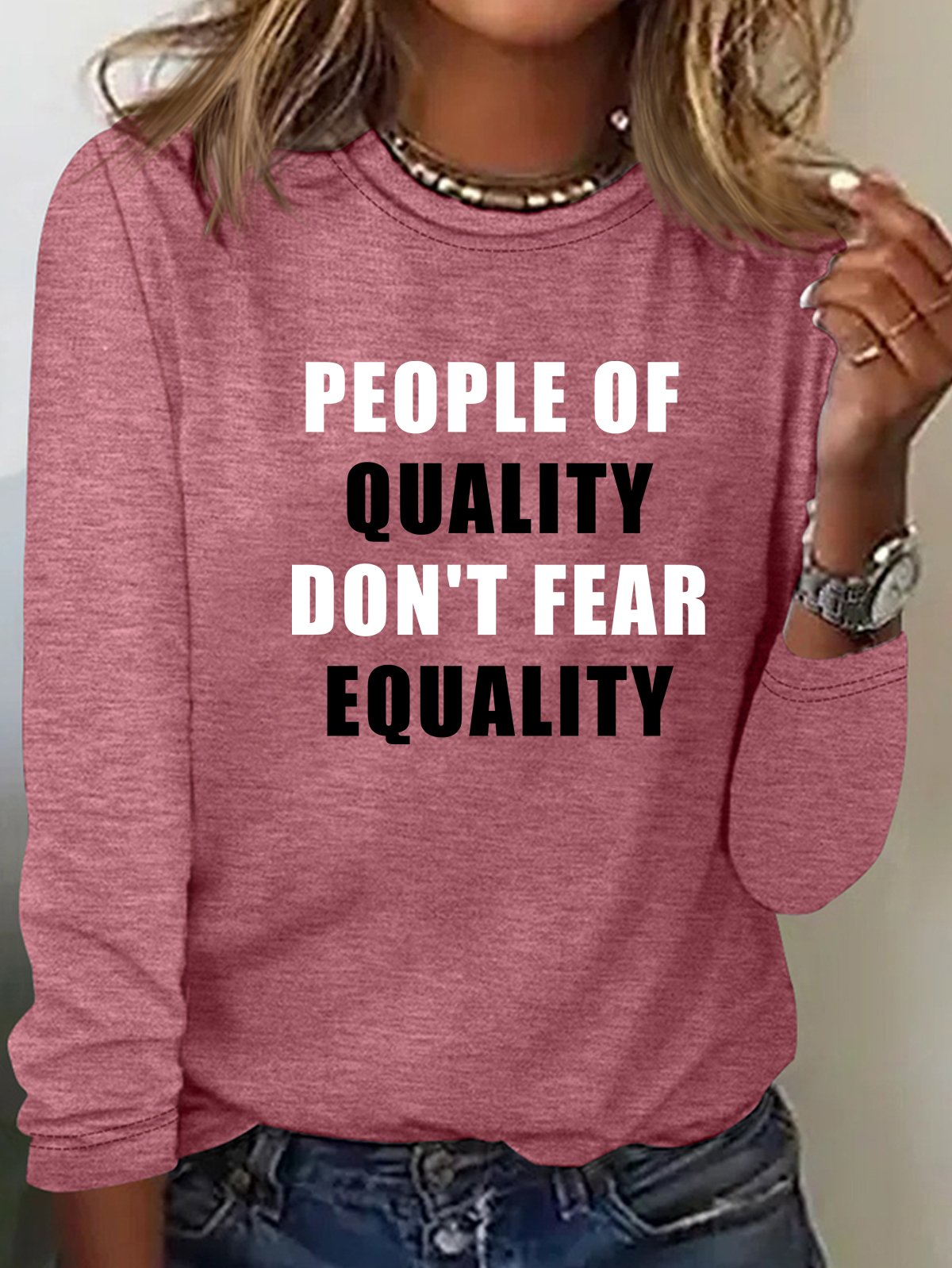 People Of Quality Don't Fear Equality Equality  Equality Day T-Shirt