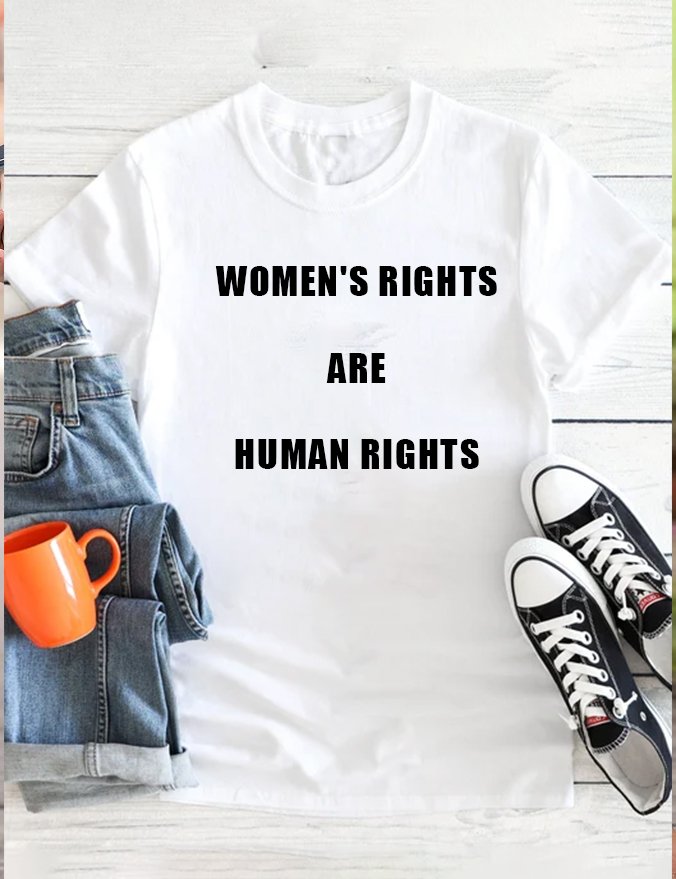 Women's Rights are Human Rights Empowerment Equality Day T-Shirt