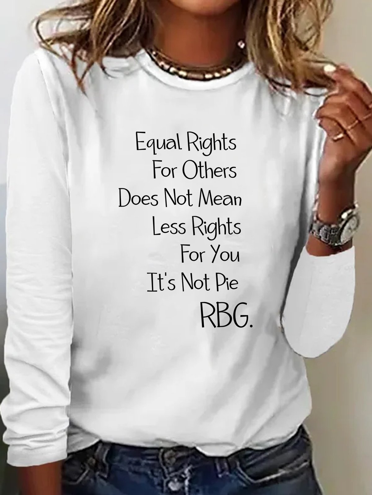 Equal Rights For Others Does Not Mean Less Rights For You It's Not Pie RBG Equality  Equality Day T-Shirt