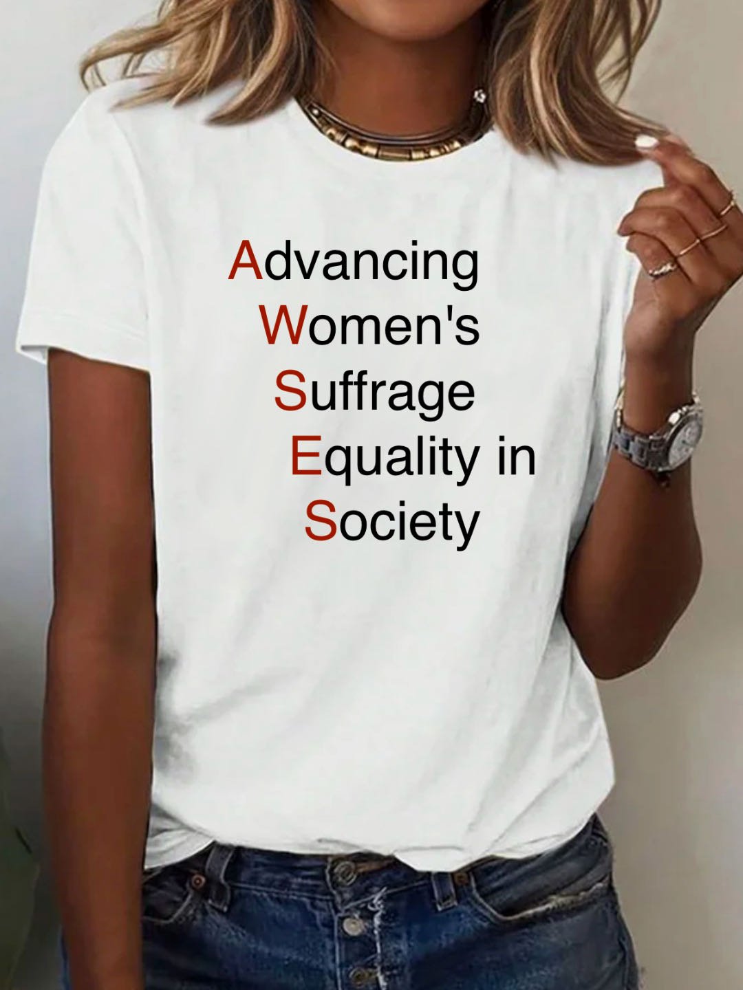 Advancing Women's Suffrage for Equality in Society Empowerment	National Voter Registration Day T-Shirt