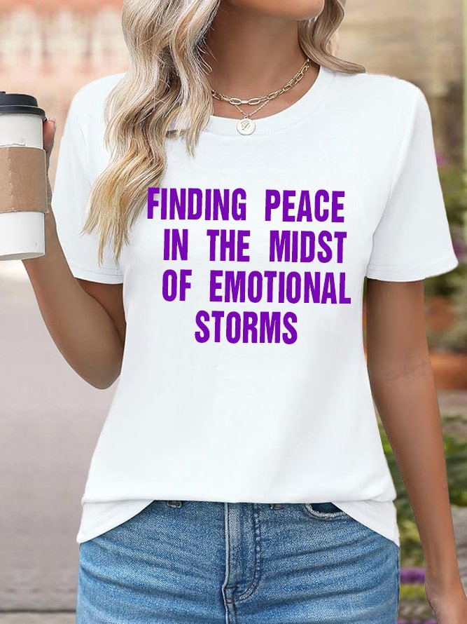 Finding peace in the midst of emotional storms BPD T-Shirt