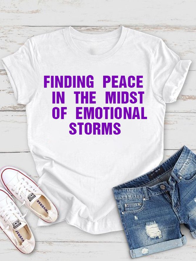 Finding peace in the midst of emotional storms BPD T-Shirt