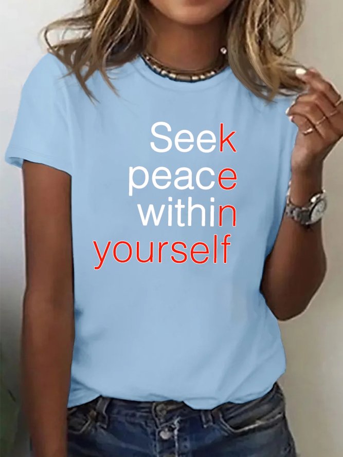 Seek peace within yourself GAD  T-Shirt