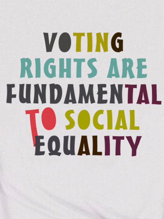 Voting rights are fundamental to social equality Empowerment National Voter Registration Day T-Shirt