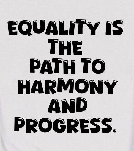 Equality is the path to harmony and progress Equality	 Equality Day T-Shirt