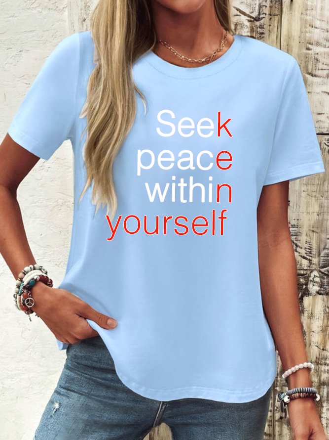 Seek peace within yourself GAD  T-Shirt