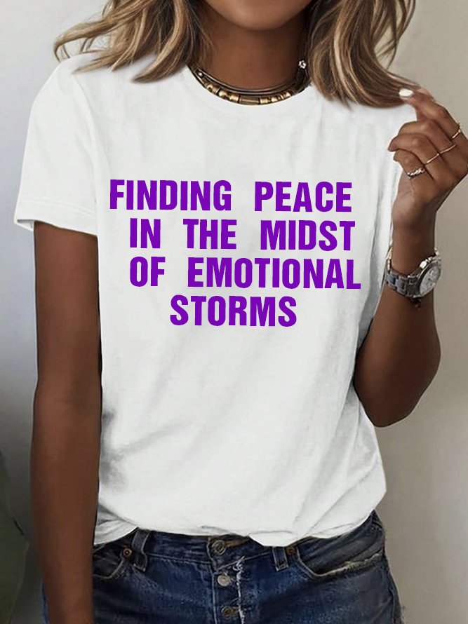 Finding peace in the midst of emotional storms BPD T-Shirt