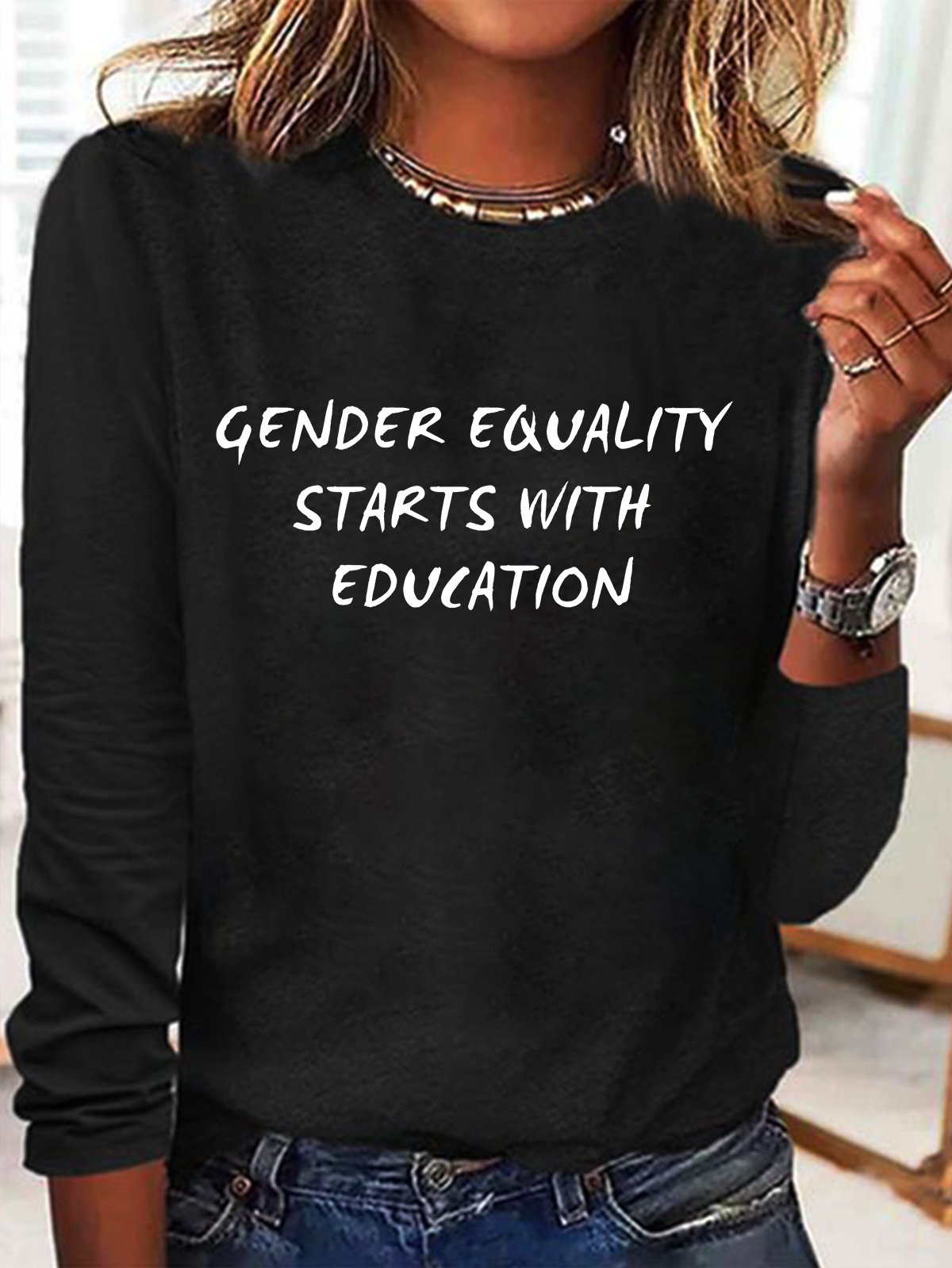 Gender Equality Starts with Education Ideologies T-Shirt