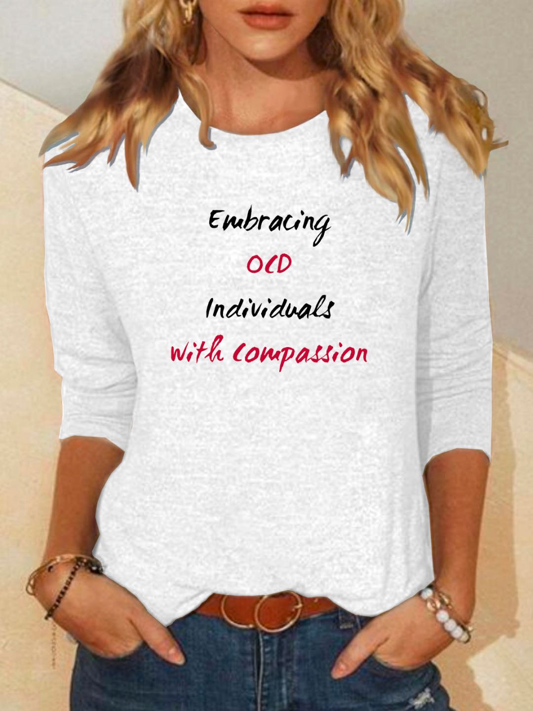 Embracing OCD Individuals with Compassion OCD T-Shirt