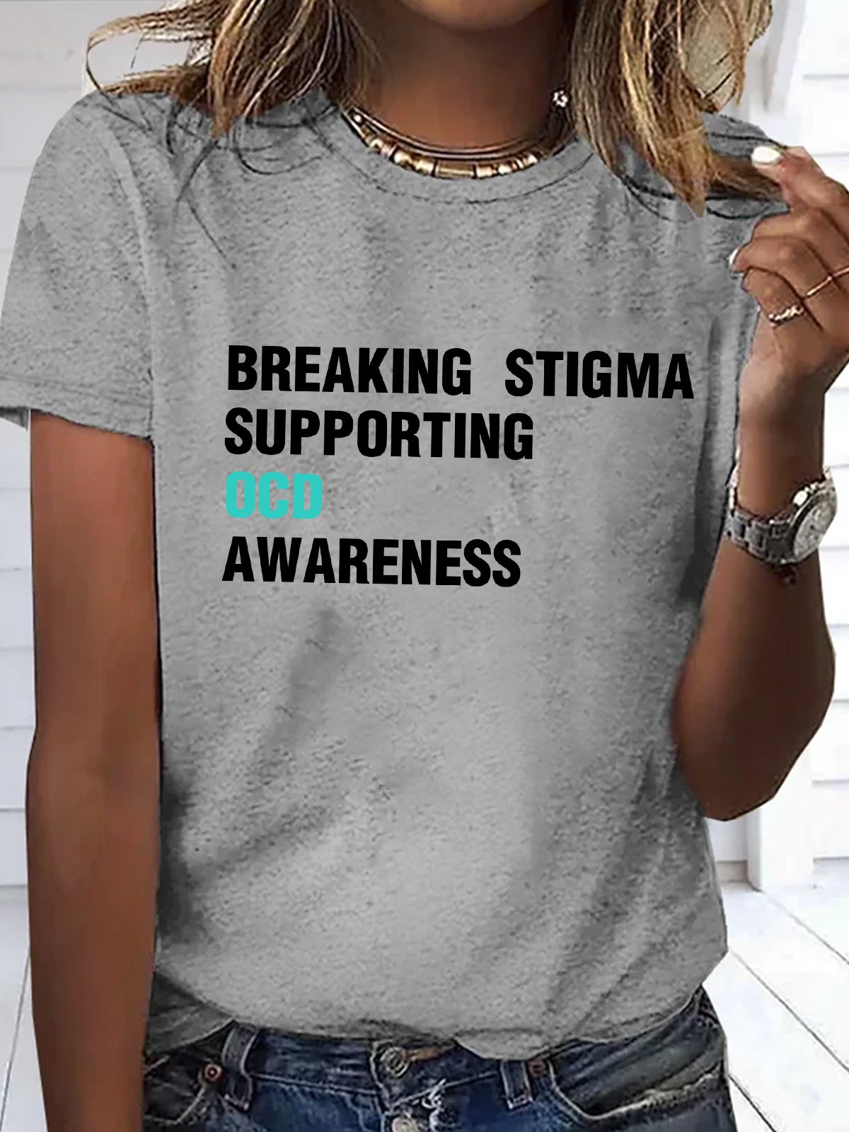 Breaking Stigma, Supporting OCD Awareness OCD T-Shirt