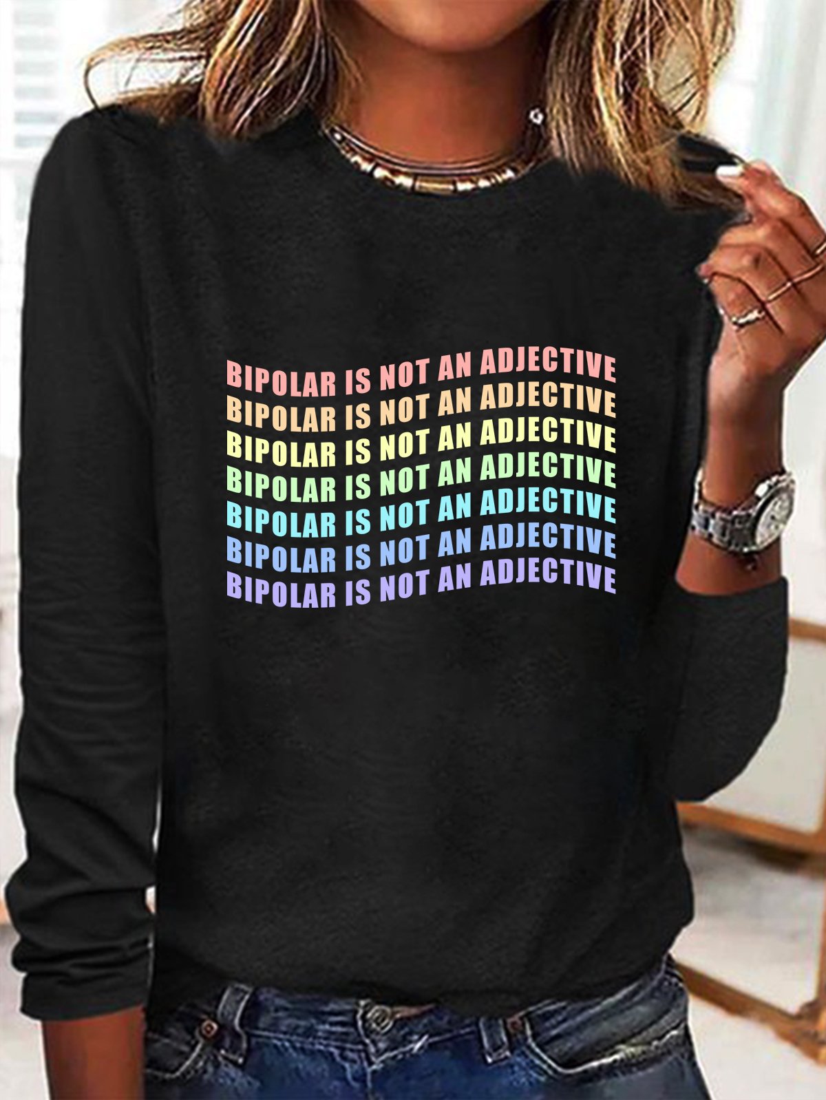 bipolar is not an adjective BPD T-Shirt