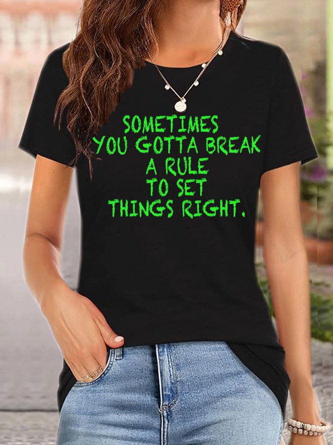 Sometimes you gotta break a rule to set things right BPD T-Shirt