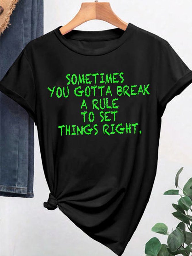 Sometimes you gotta break a rule to set things right BPD T-Shirt