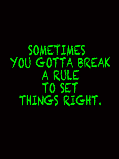 Sometimes you gotta break a rule to set things right BPD T-Shirt