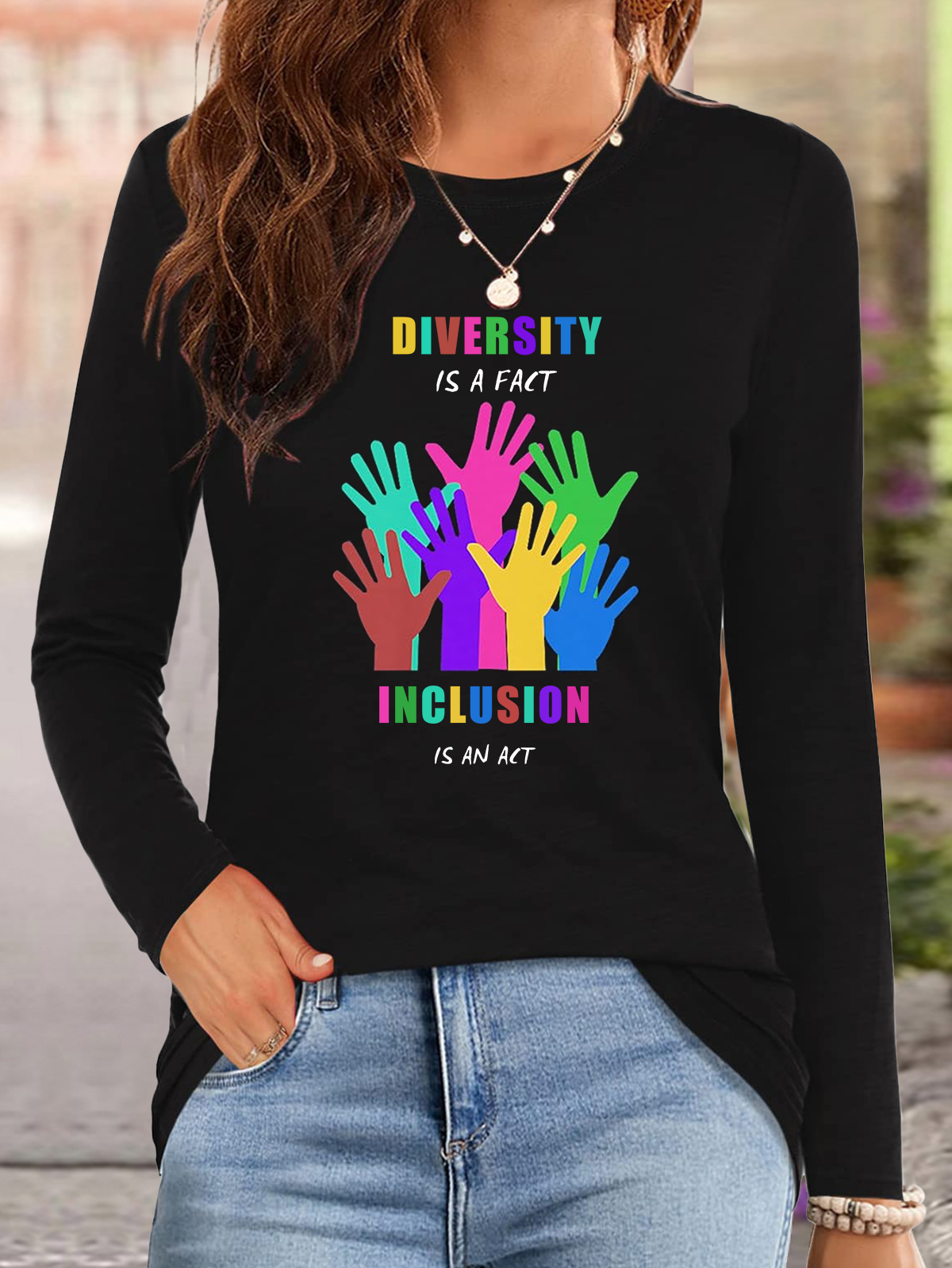 Diversity is a fact Inclusion is an Act Diversity Inclusion Equality  Equality Day T-Shirt