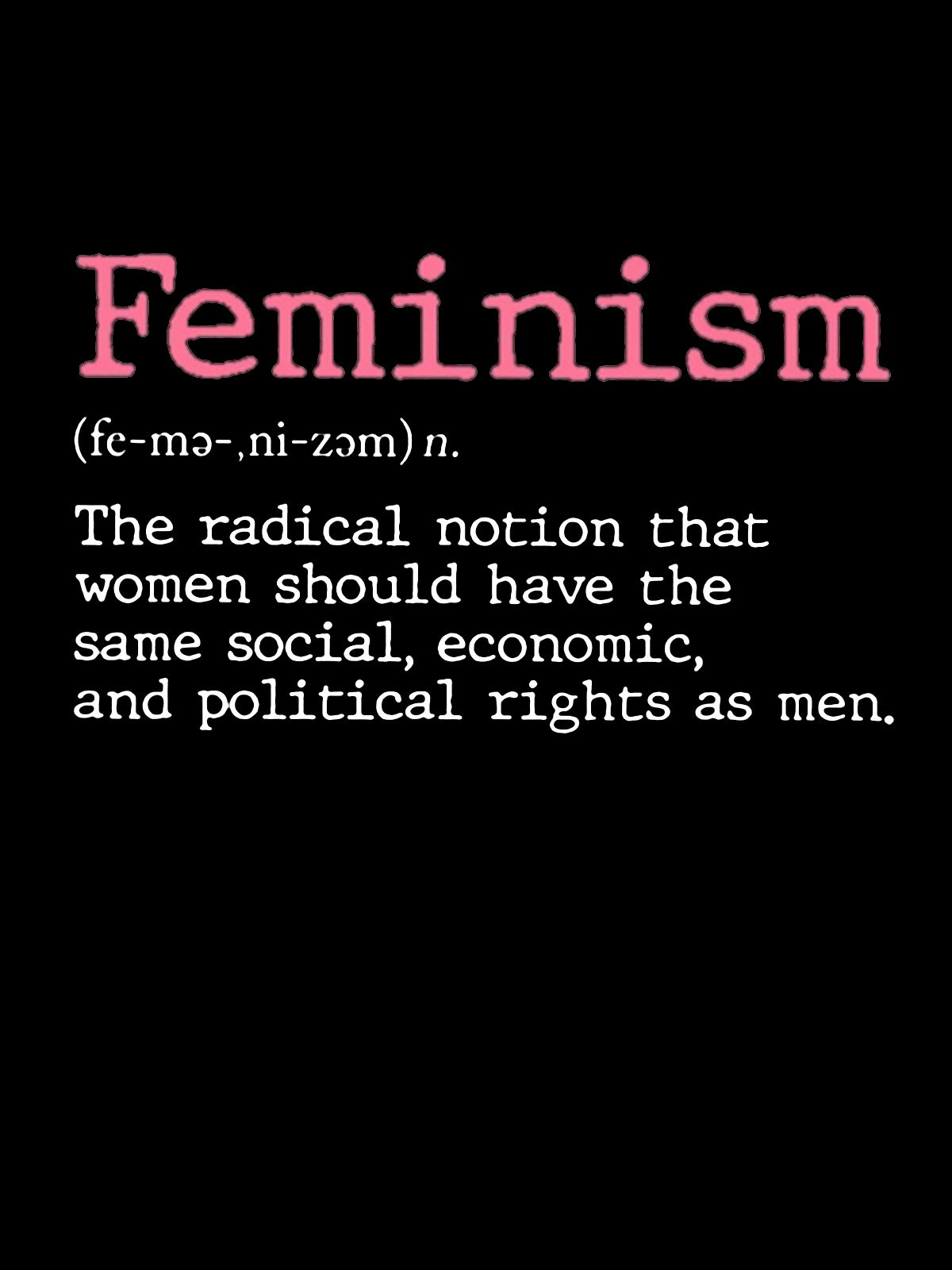 The Radical Notion Feminism Equality  Equality Day  T-Shirt