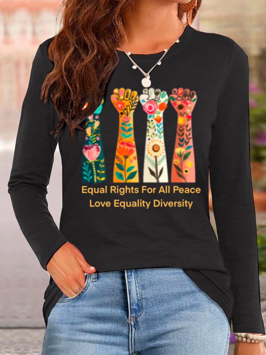 Equal Rights For All Peace Love Equality Diversity Equality  Equality Day T-Shirt