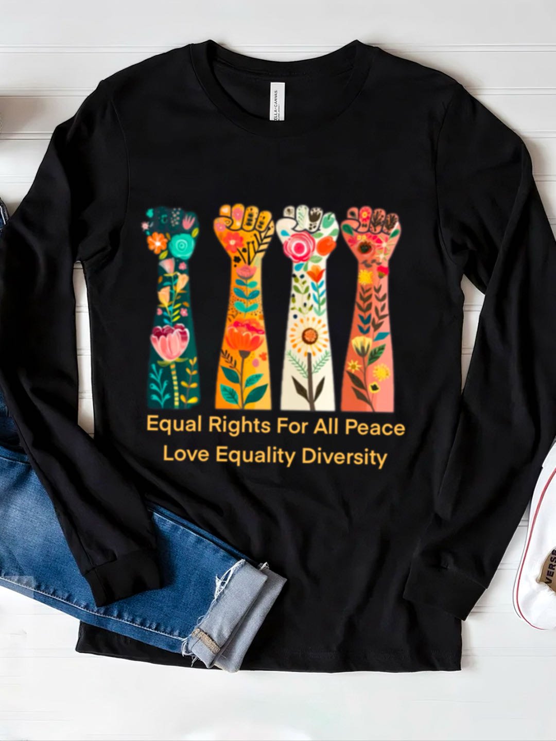 Equal Rights For All Peace Love Equality Diversity Equality  Equality Day T-Shirt