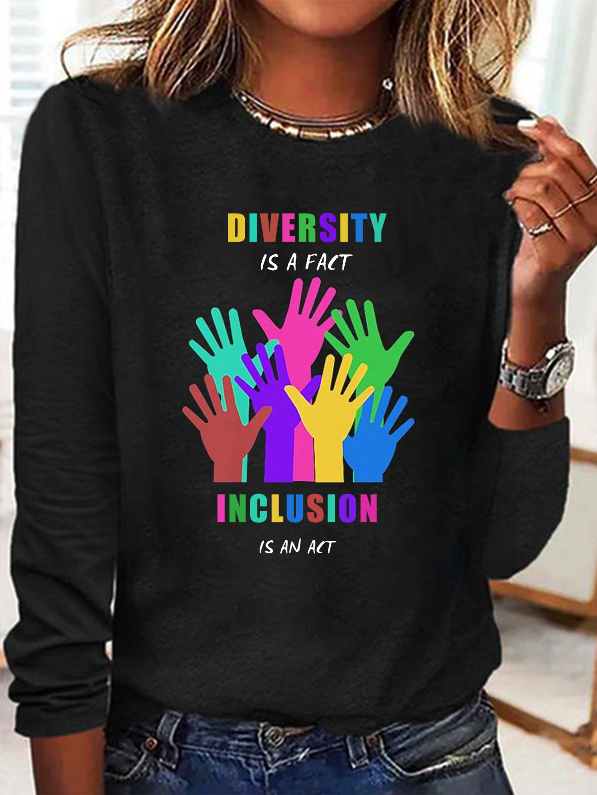 Diversity is a fact Inclusion is an Act Diversity Inclusion Equality  Equality Day T-Shirt