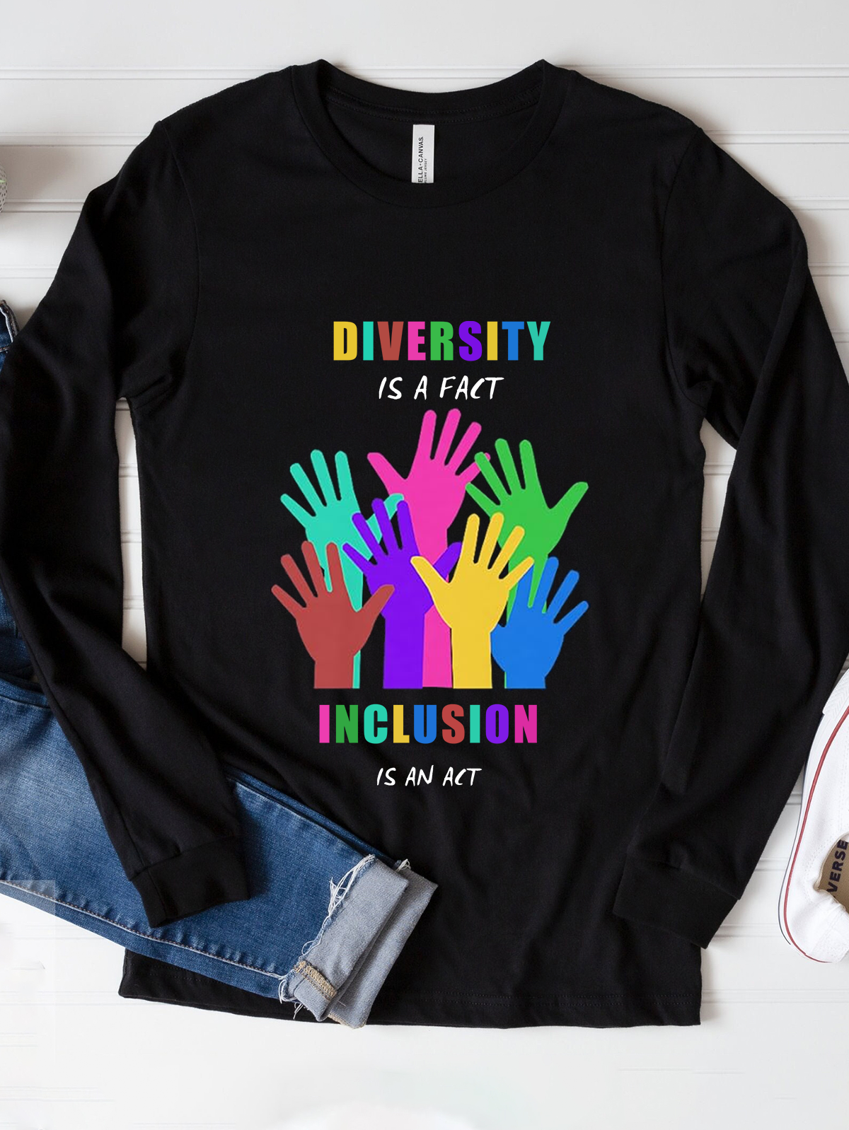 Diversity is a fact Inclusion is an Act Diversity Inclusion Equality  Equality Day T-Shirt