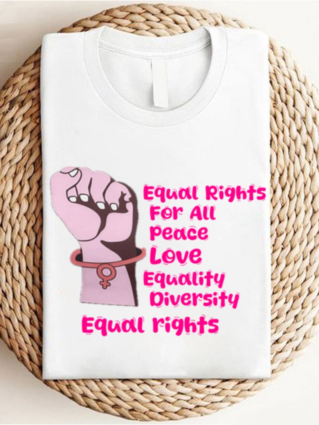 Equal Rights For All Peace Love Equality Diversity RBG T-Shirt