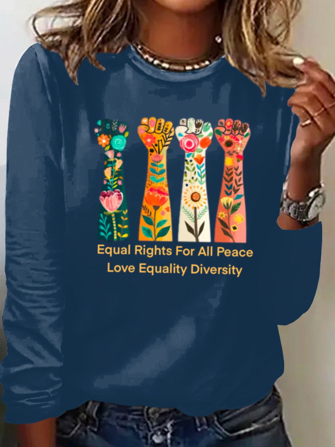 Equal Rights For All Peace Love Equality Diversity Equality  Equality Day T-Shirt