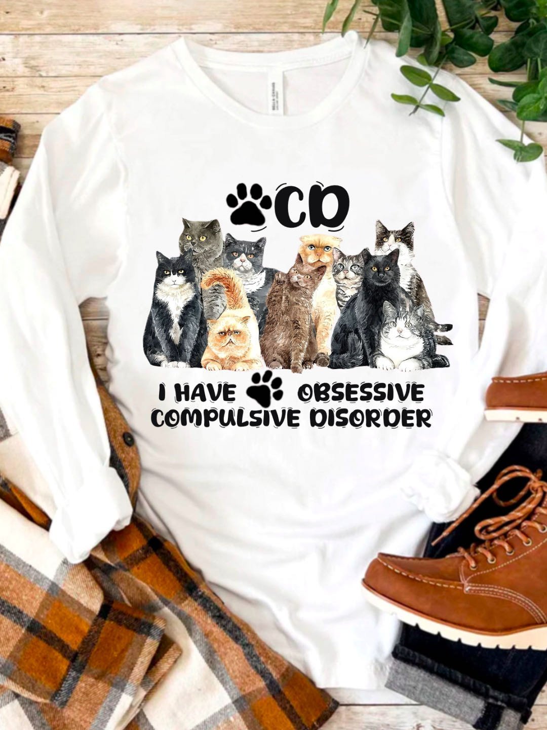 I have cat obsessive-compulsive disorder OCD T-Shirt