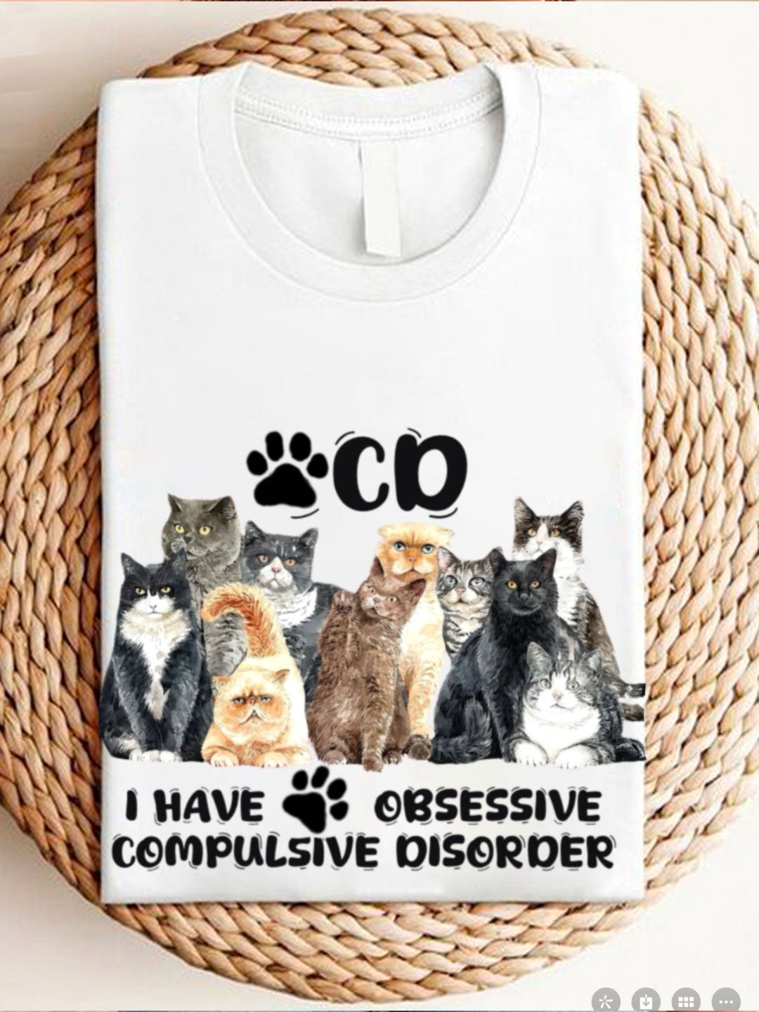 I have cat obsessive-compulsive disorder OCD T-Shirt