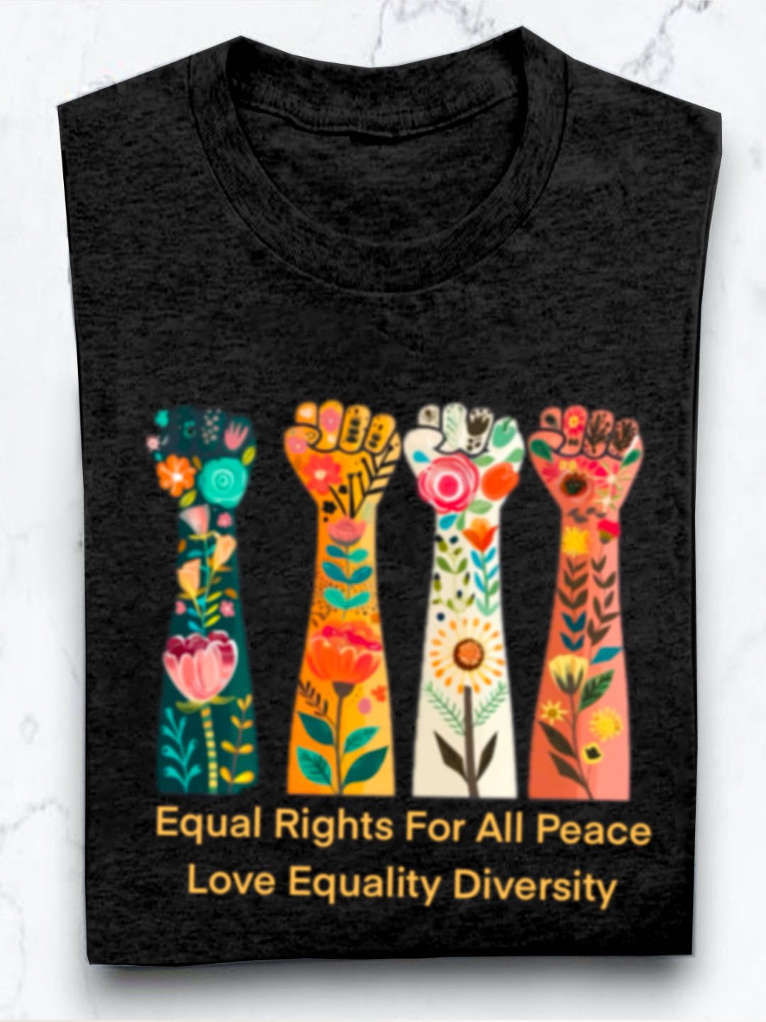 Equal Rights For All Peace Love Equality Diversity Equality  Equality Day T-Shirt