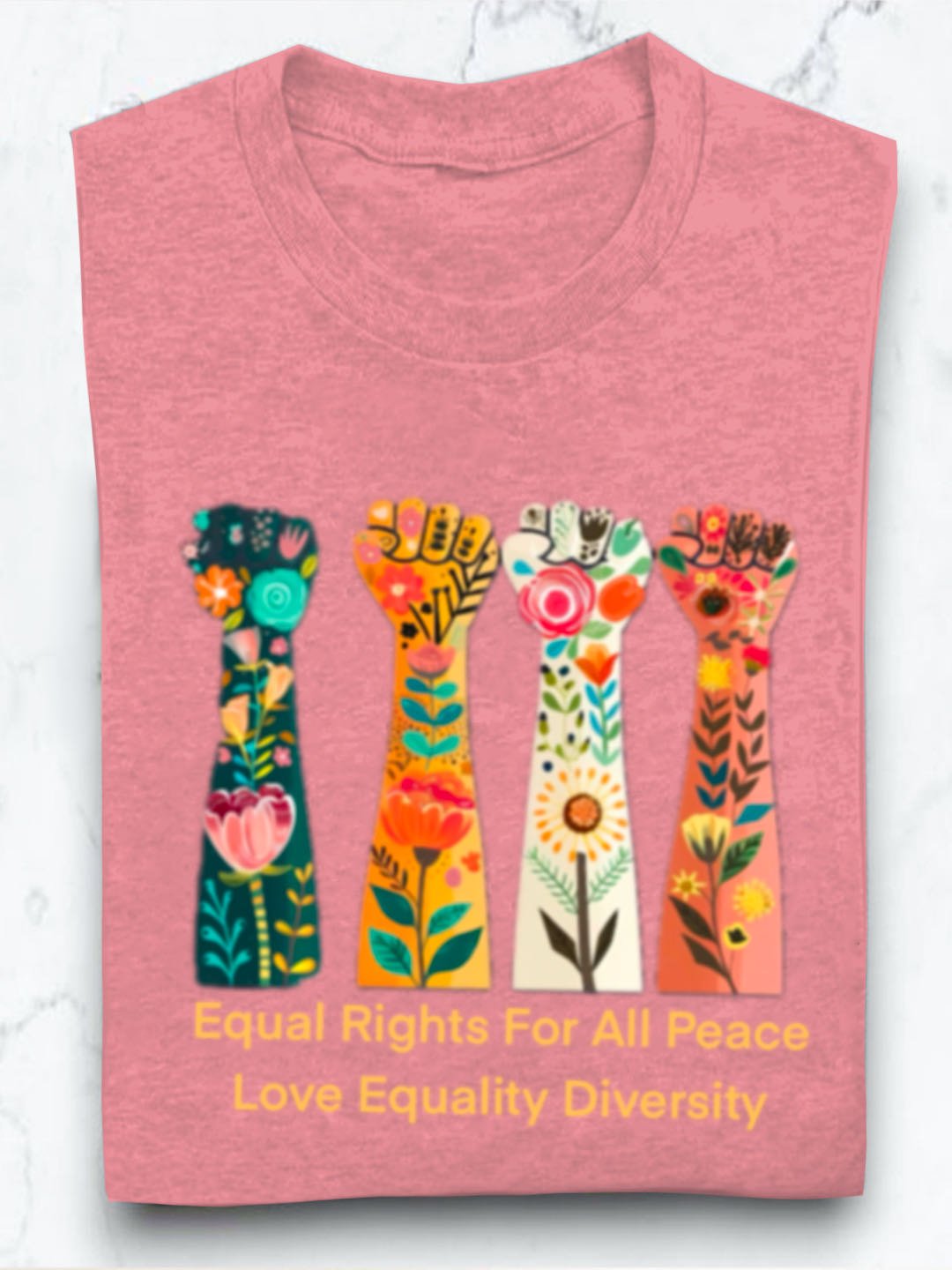 Equal Rights For All Peace Love Equality Diversity Equality  Equality Day T-Shirt