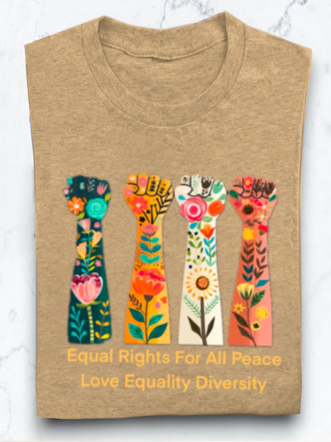 Equal Rights For All Peace Love Equality Diversity Equality  Equality Day T-Shirt