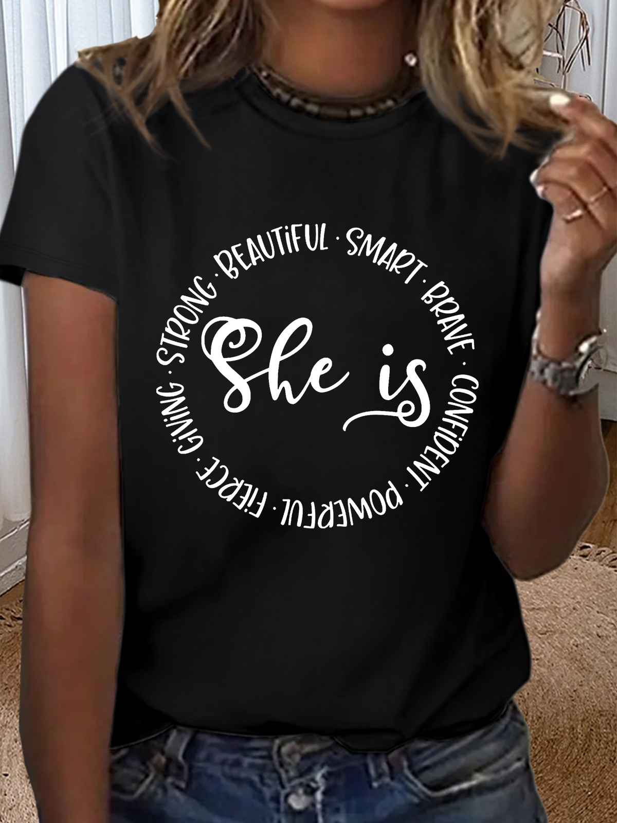 She Is Smart Brave Confident Beautiful Equality  Equality Day T-Shirt