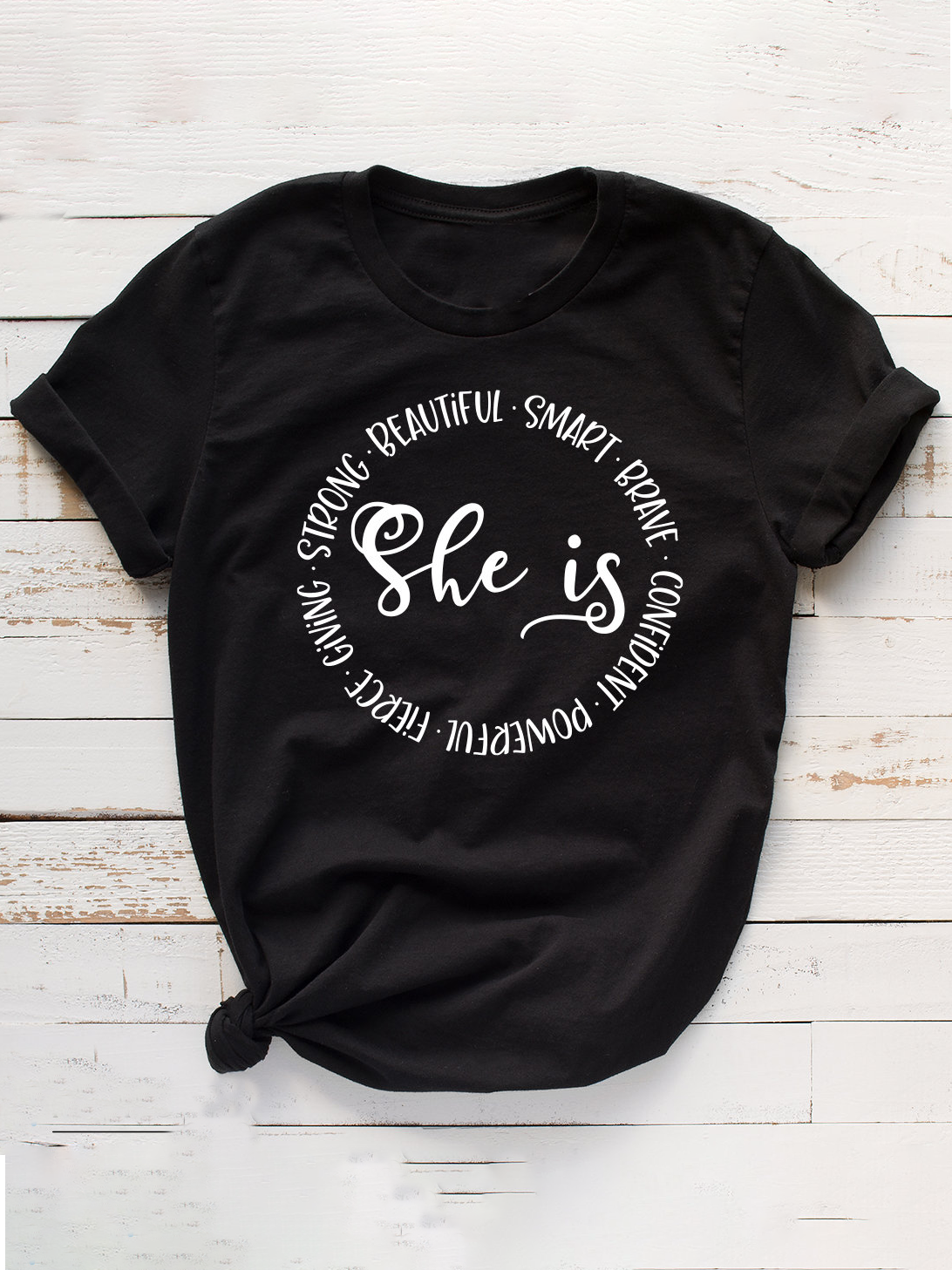 She Is Smart Brave Confident Beautiful Equality  Equality Day T-Shirt