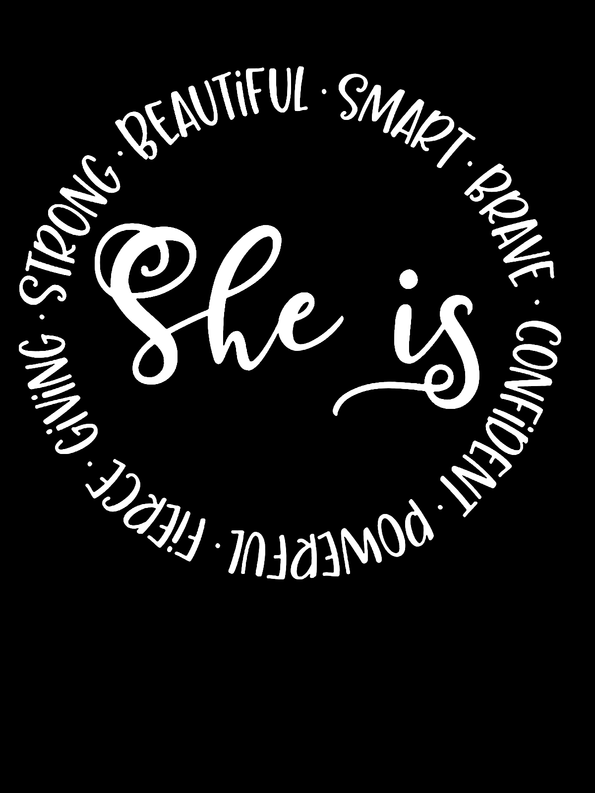 She Is Smart Brave Confident Beautiful Equality  Equality Day T-Shirt