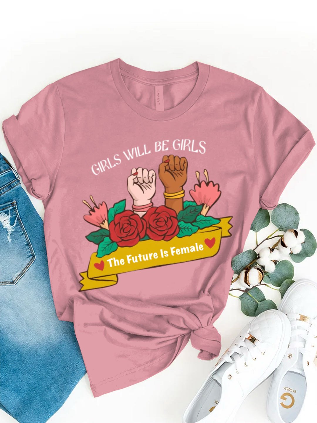 GIRLS WILL BE GIRLS，The Future Is Female Empowerment	Equality Day T-Shirt