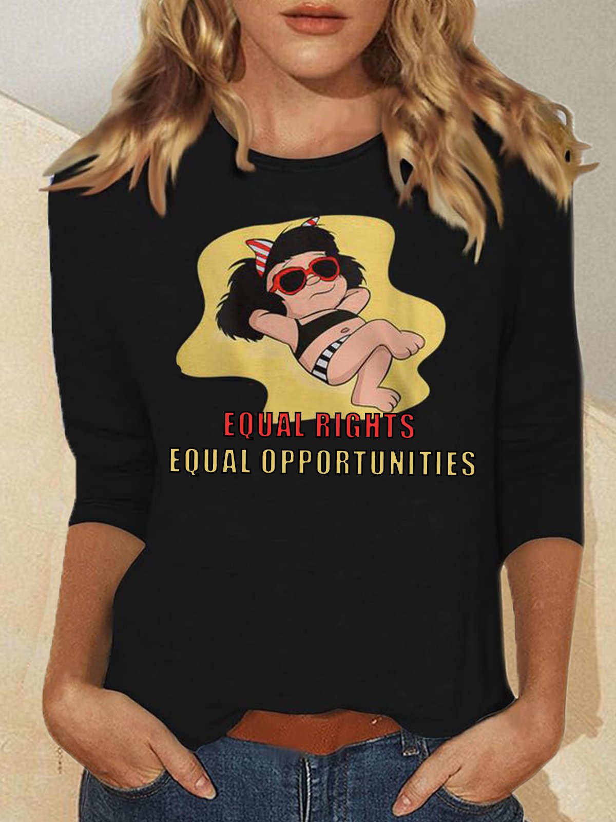 "Equal rights, equal opportunities Equality  Equality Day T-Shirt