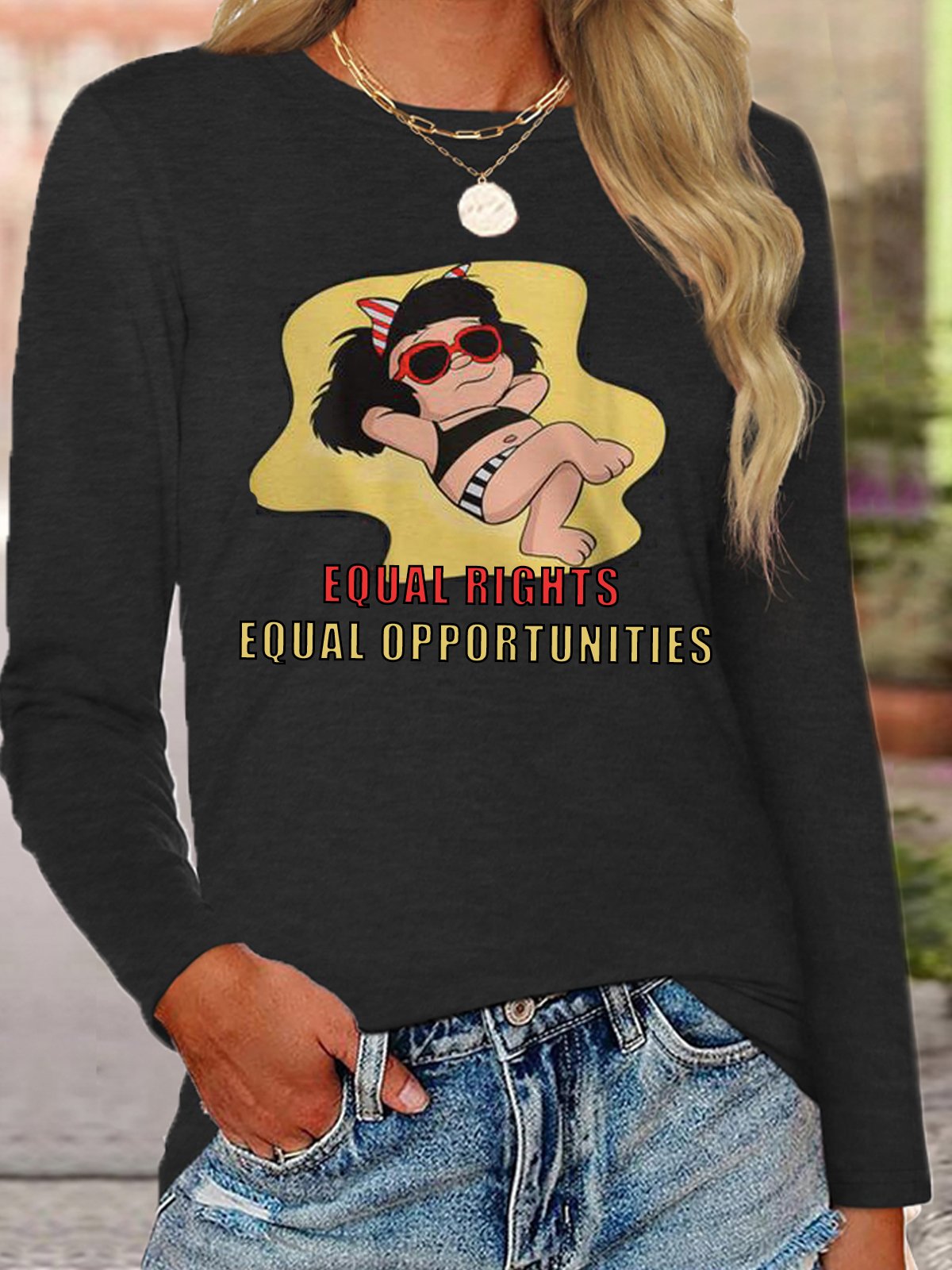 "Equal rights, equal opportunities Equality  Equality Day T-Shirt