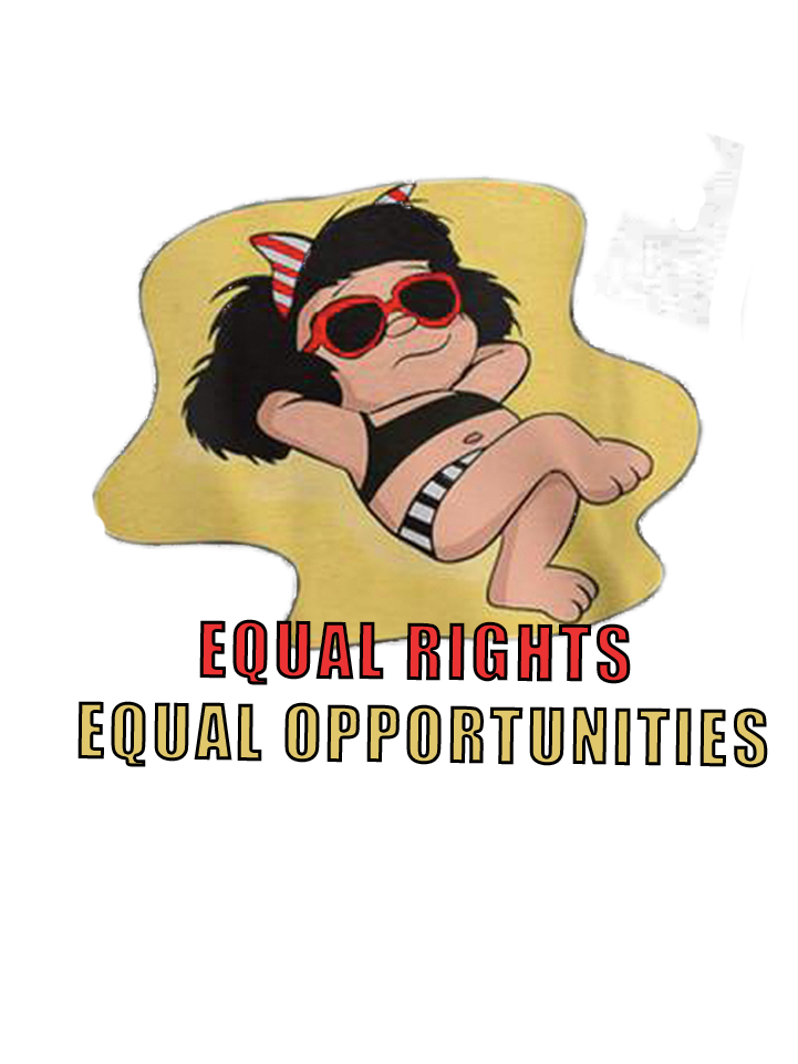 "Equal rights, equal opportunities Equality  Equality Day T-Shirt