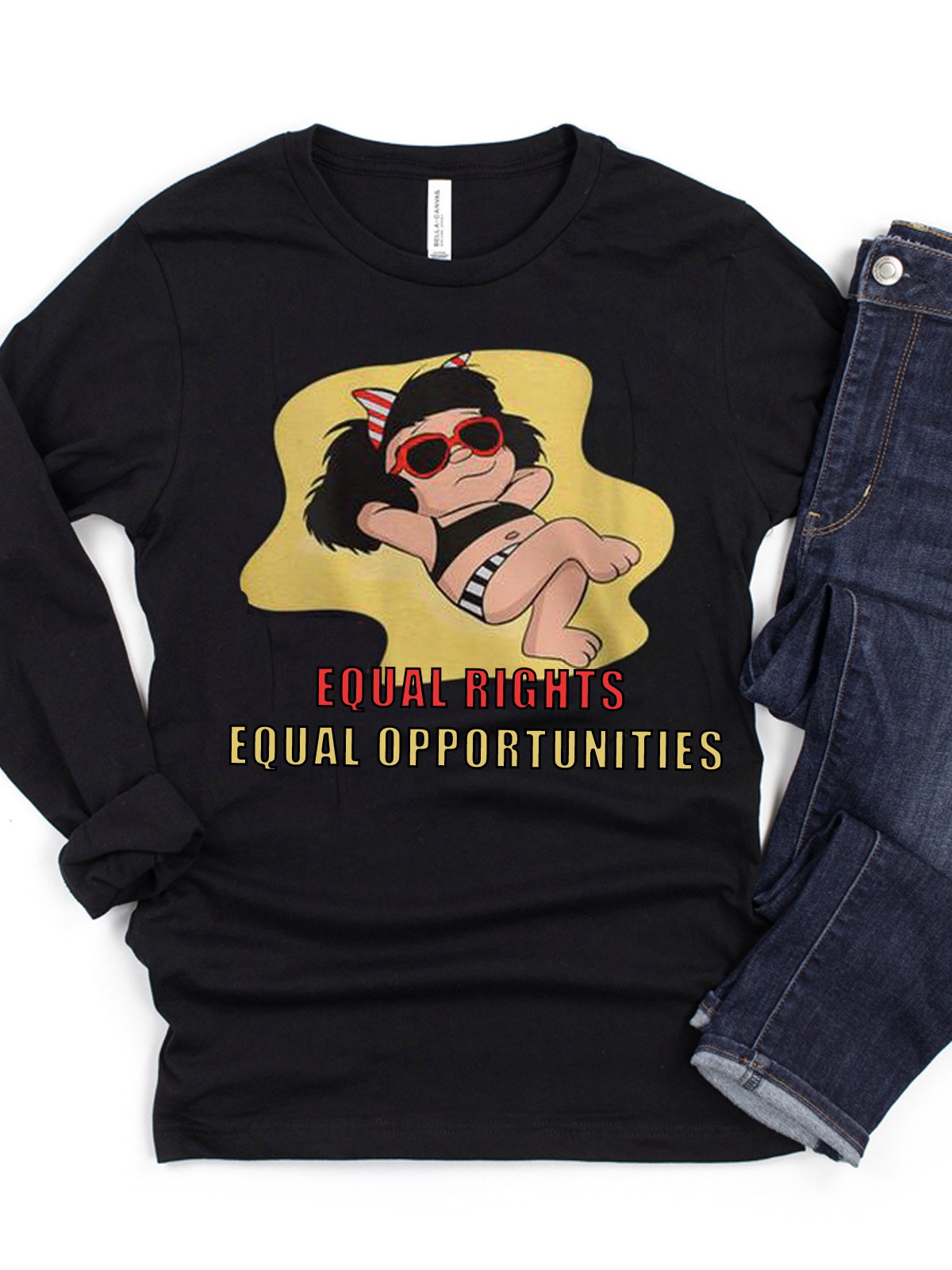 "Equal rights, equal opportunities Equality  Equality Day T-Shirt