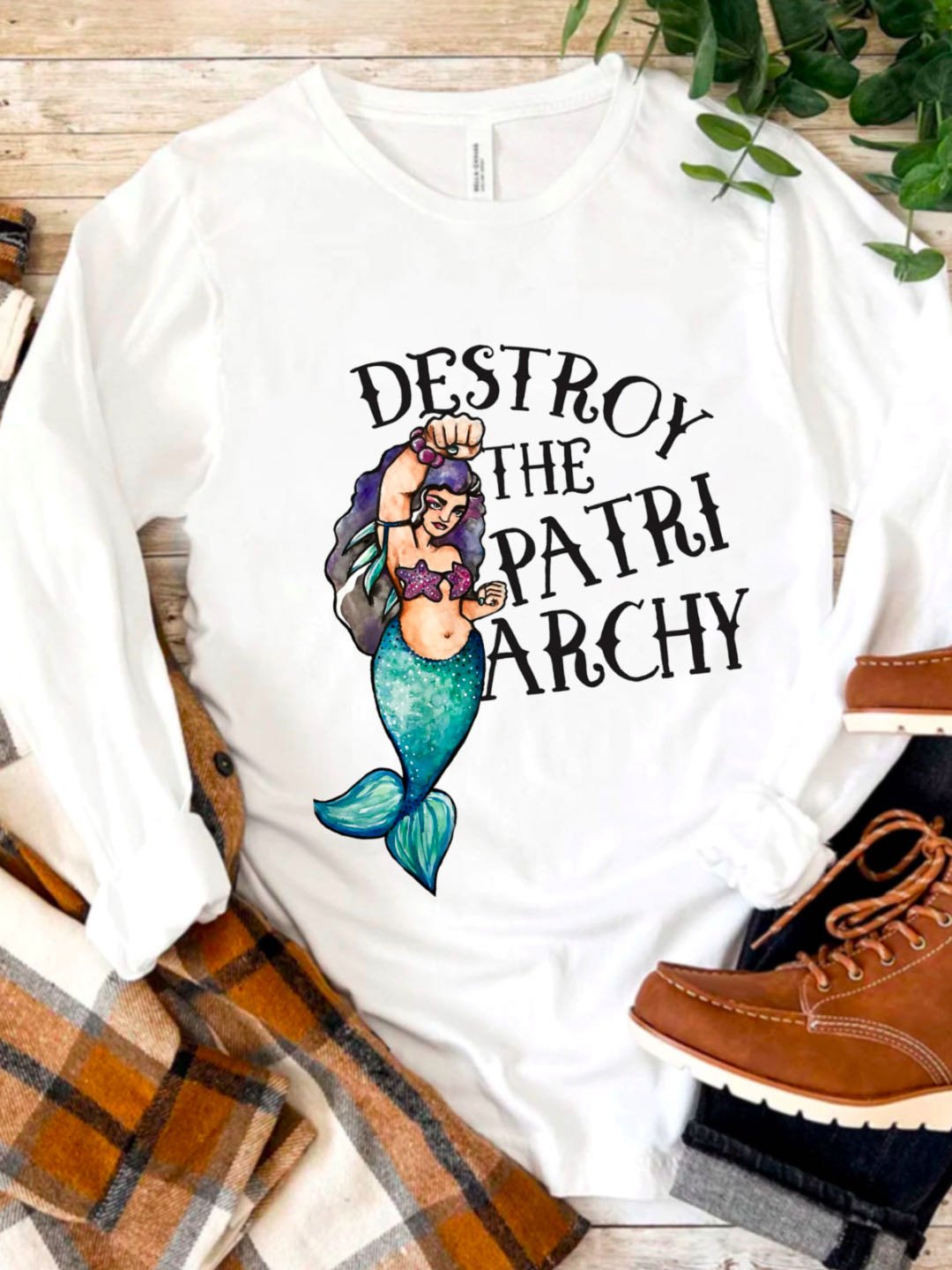 DESTROT THE PATRI ARCHY Empowerment	Equality Day T-Shirt