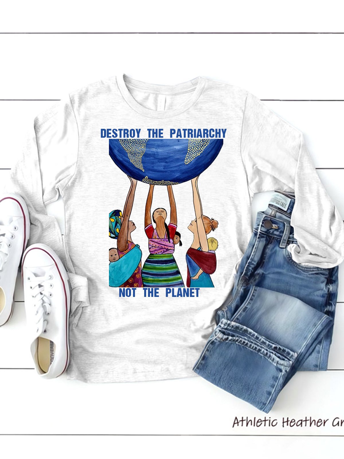 Destroy the patriarchy not the planet Empowerment Equality Day T-Shirt