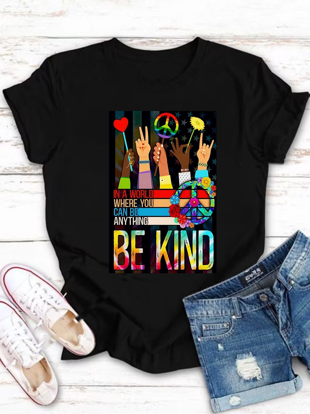 Be kind In A World Where You Can Be Anything Equality  Equality Day T-Shirt