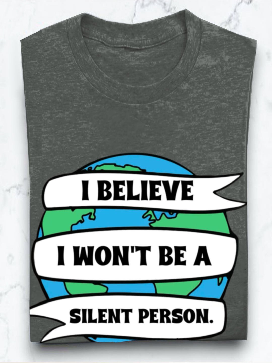 I believe I won't be a silent person Empowerment	Equality Day T-Shirt