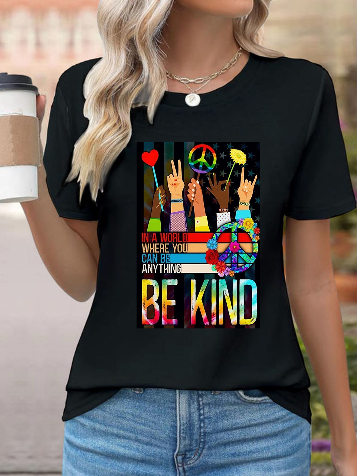 Be kind In A World Where You Can Be Anything Equality  Equality Day T-Shirt