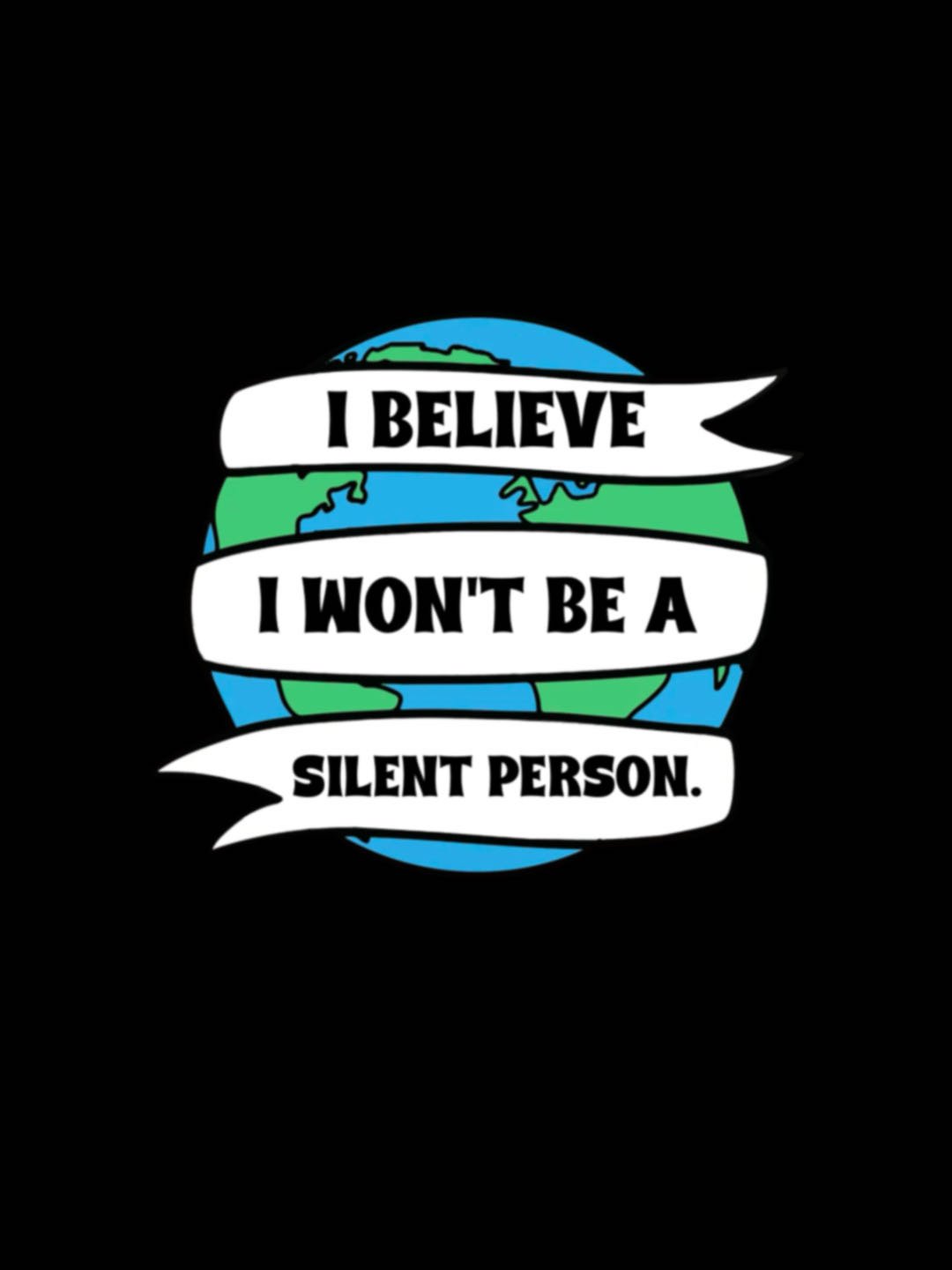 I believe I won't be a silent person Empowerment	Equality Day T-Shirt