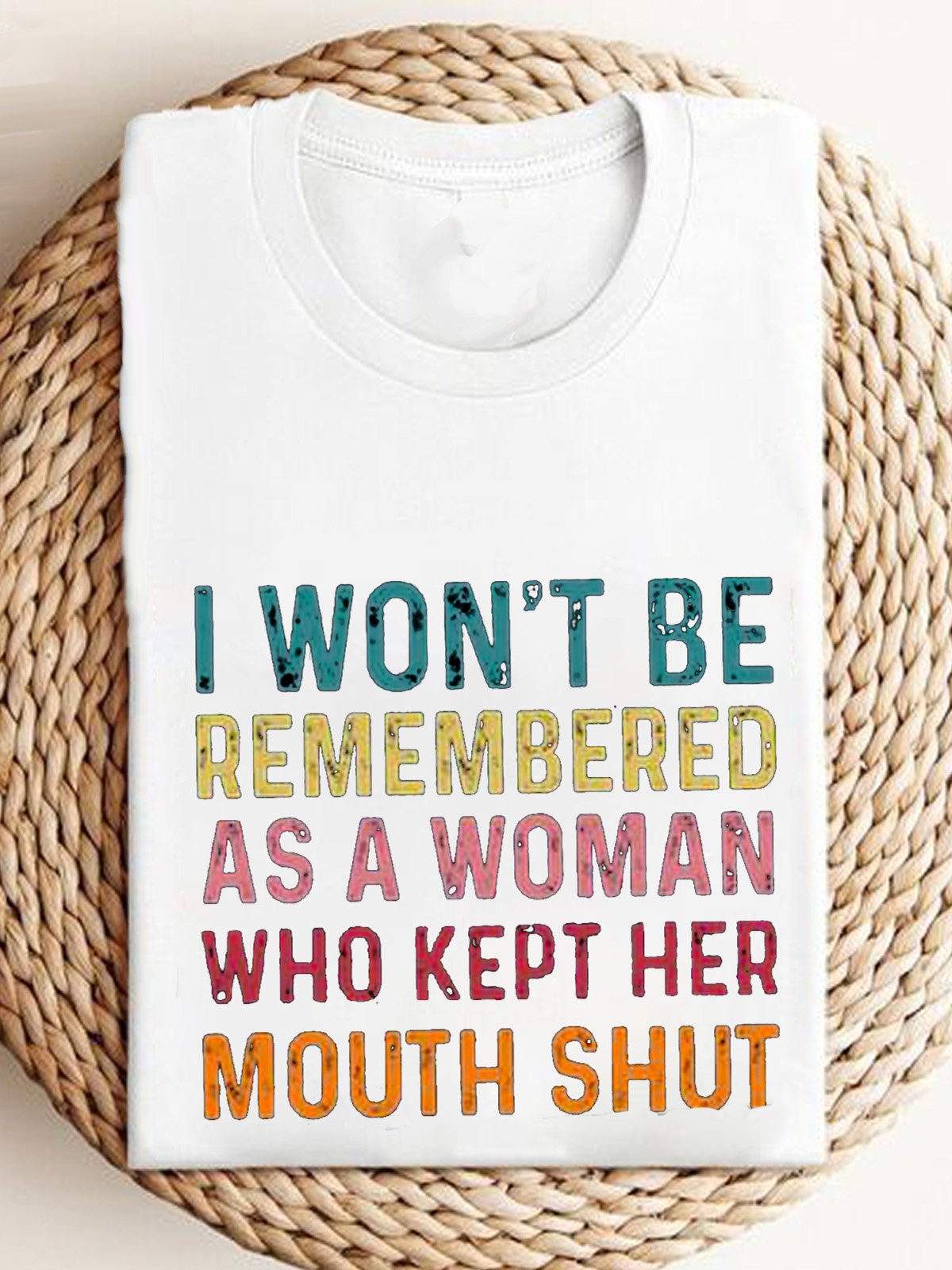 I Won't Be Remembered As A Woman Feminism Equality  Equality Day T-Shirt